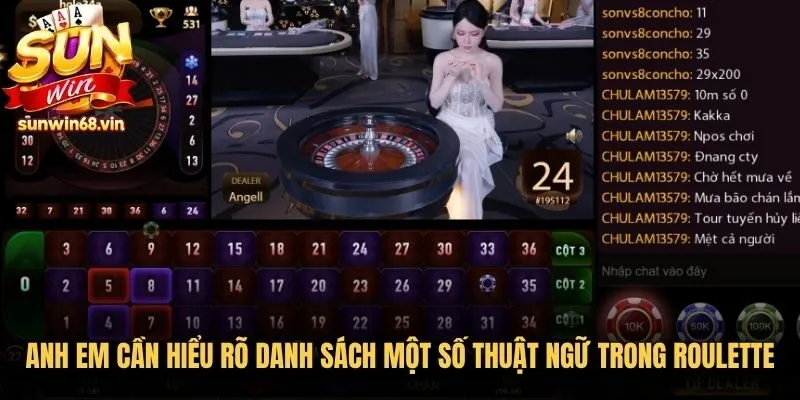Anh em cần hiểu rõ danh sách một số thuật ngữ trong Roulette